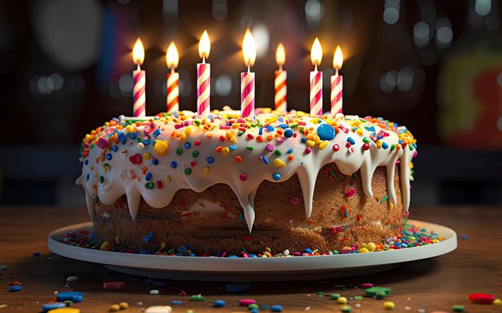 img_0008_bolo-de-aniversario-com-velas-coloridas-na-mesa-de-madeira-e-fundo-preto-ai-generative